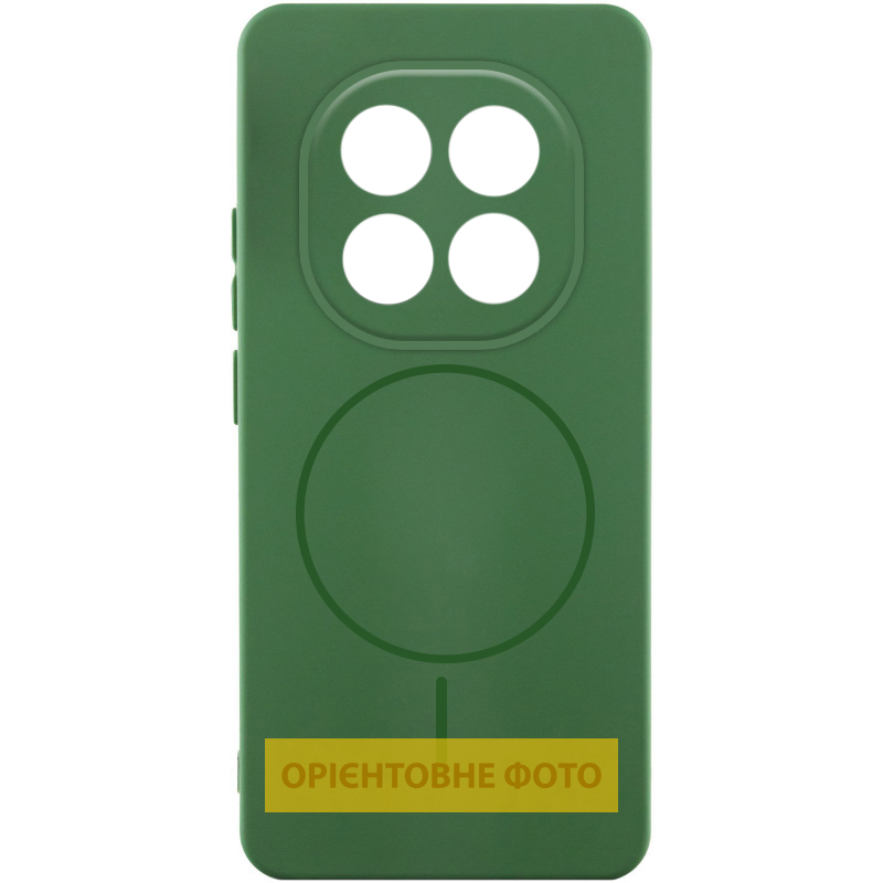 Чехол Silicone Cover Lakshmi Full Camera (AA) with Magnetic Fit для Xiaomi Redmi A7 Pro 4G /Poco C81, Зеленый / Dark green, Силикон, купить оптом с доставкой