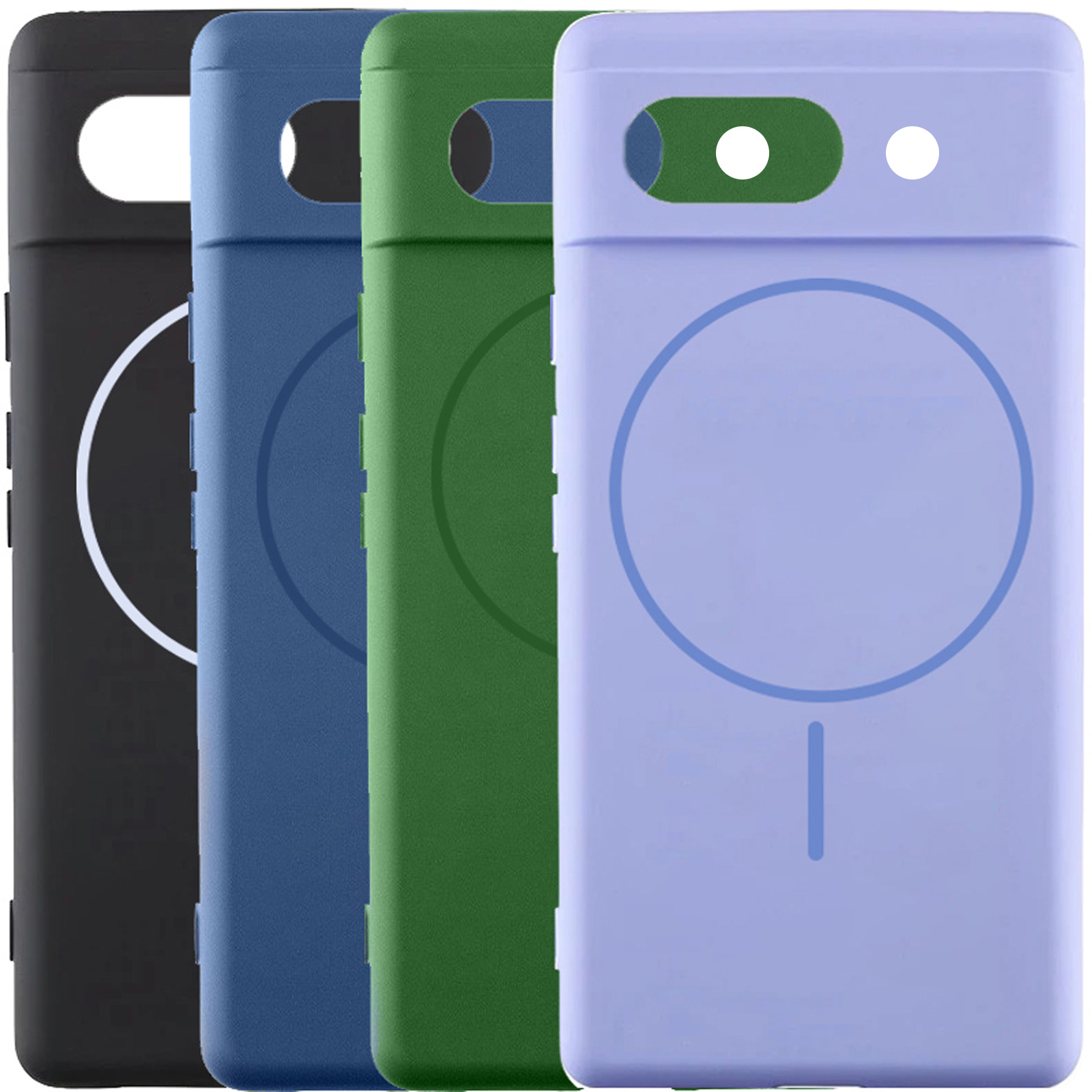 Чехол Silicone Cover Lakshmi Full Camera (AA) with Magnetic Fit для Google Pixel 10a, Силикон, купить оптом с доставкой