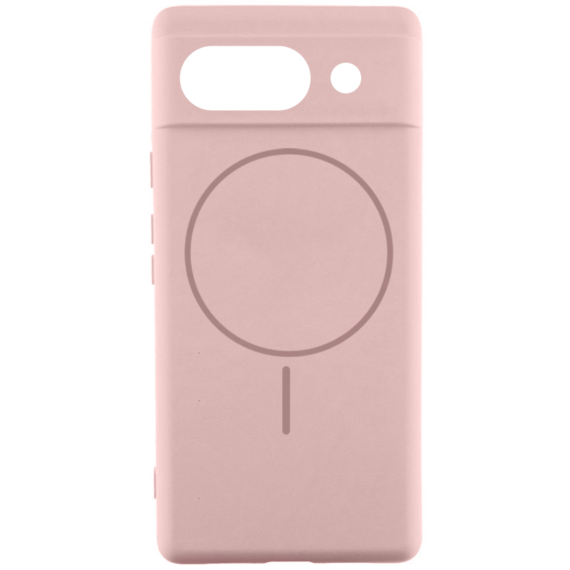 Чехол Silicone Cover Lakshmi Full Camera (AA) with Magnetic Fit для Google Pixel 10a, Розовый / Pink Sand, Силикон, купить оптом с доставкой