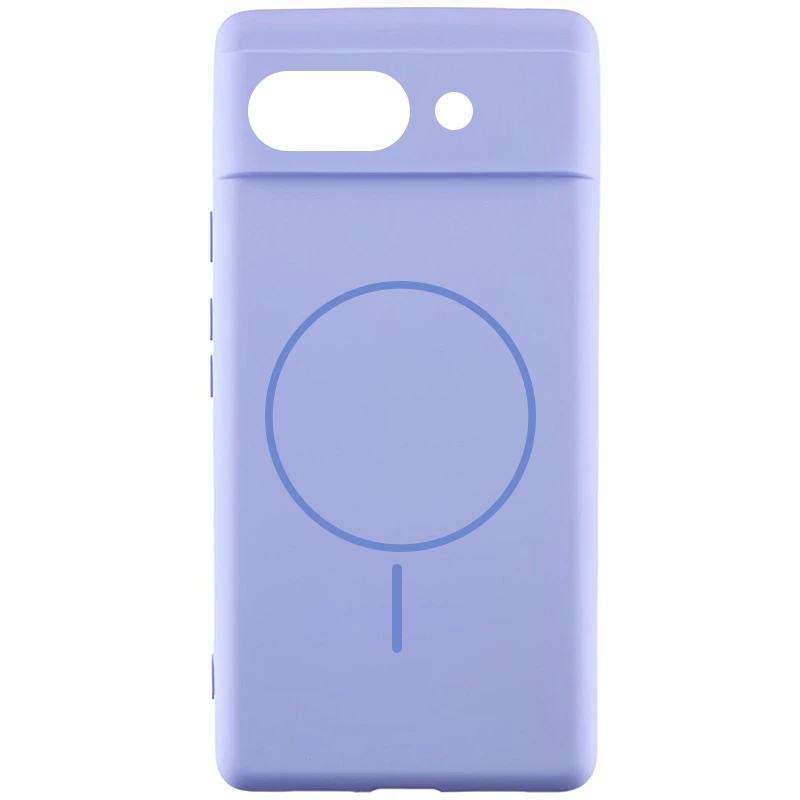 Чехол Silicone Cover Lakshmi Full Camera (AA) with Magnetic Fit для Google Pixel 10a, Сиреневый / Dasheen, Силикон, купить оптом с доставкой