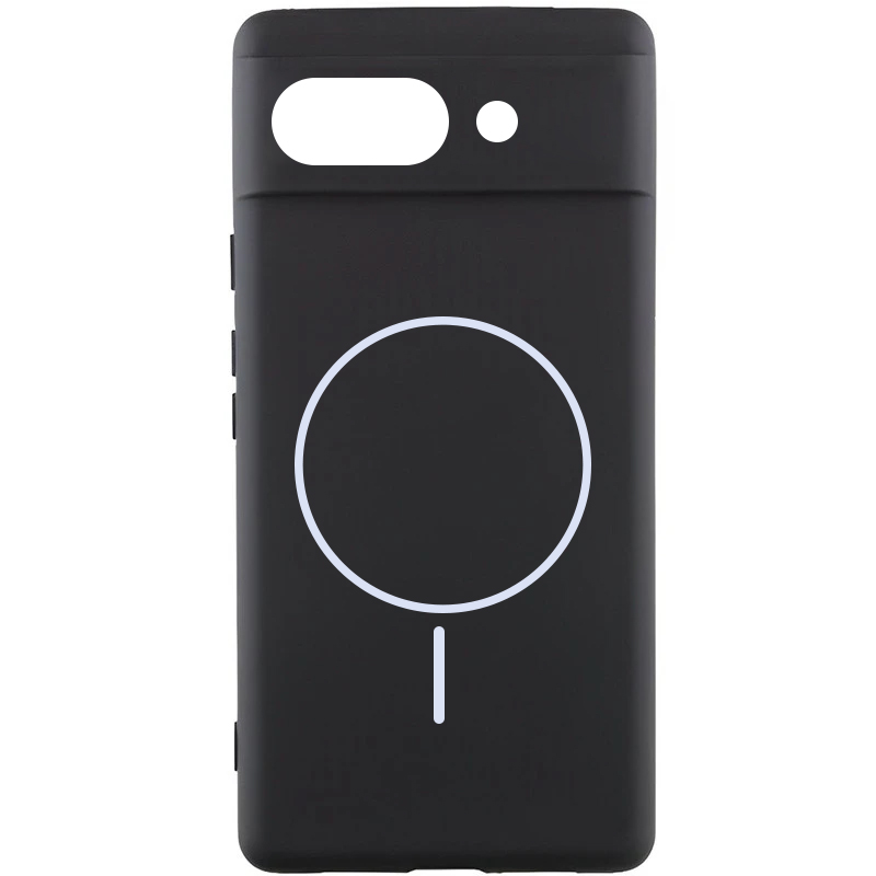 Чехол Silicone Cover Lakshmi Full Camera (AA) with Magnetic Fit для Google Pixel 10a, Черный / Black, Силикон, купить оптом с доставкой