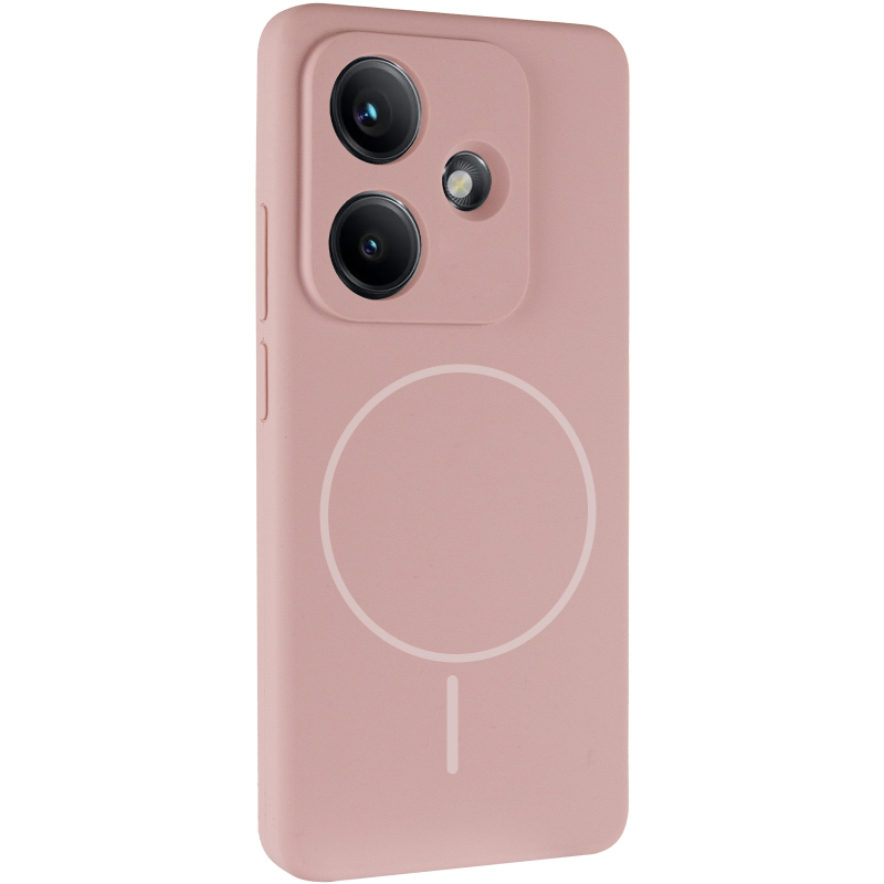 Чехол Silicone Cover Lakshmi Full Camera (AA) with Magnetic Fit для Xiaomi Redmi Note 17 4G/5G, Розовый / Pink Sand, Силикон, купить оптом с доставкой