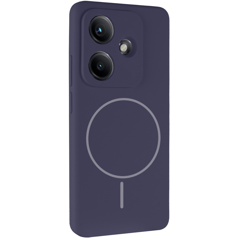 Чехол Silicone Cover Lakshmi Full Camera (AA) with Magnetic Fit для Xiaomi Redmi Note 17 4G/5G, Темно-синий / Midnight blue, Силикон, купить оптом с доставкой