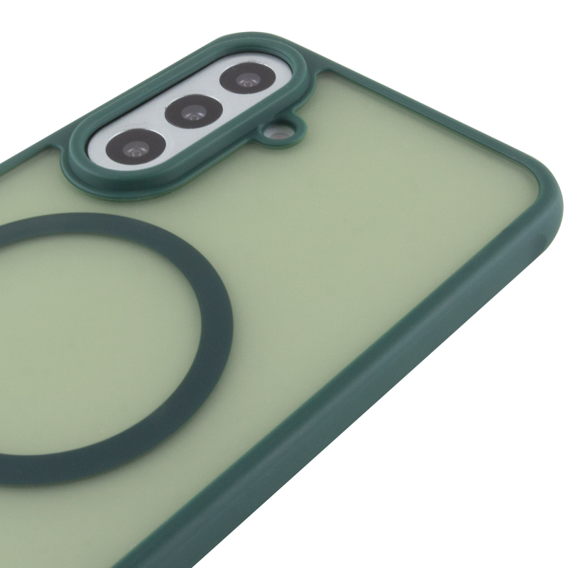 Чехол TPU Bloom with Magnetic Fit для Samsung Galaxy S26 FE, Green 3, TPU, купить оптом с доставкой
