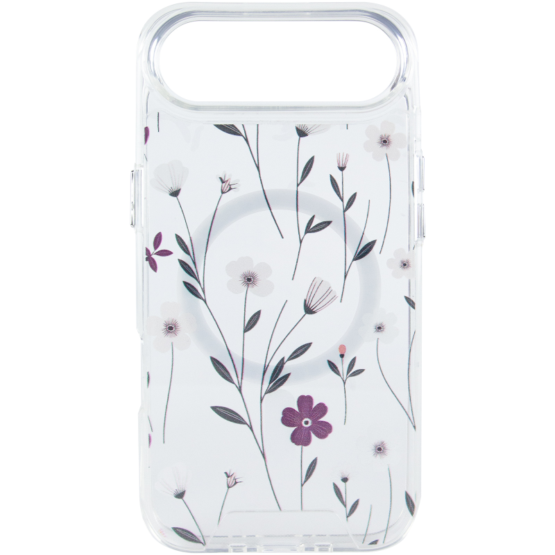TPU+PC чохол Clear Garden with Magnetic Fit для Apple iPhone 17 Air (6.5"), Cherry Petal 1, TPU+PC, купити оптом з доставкою