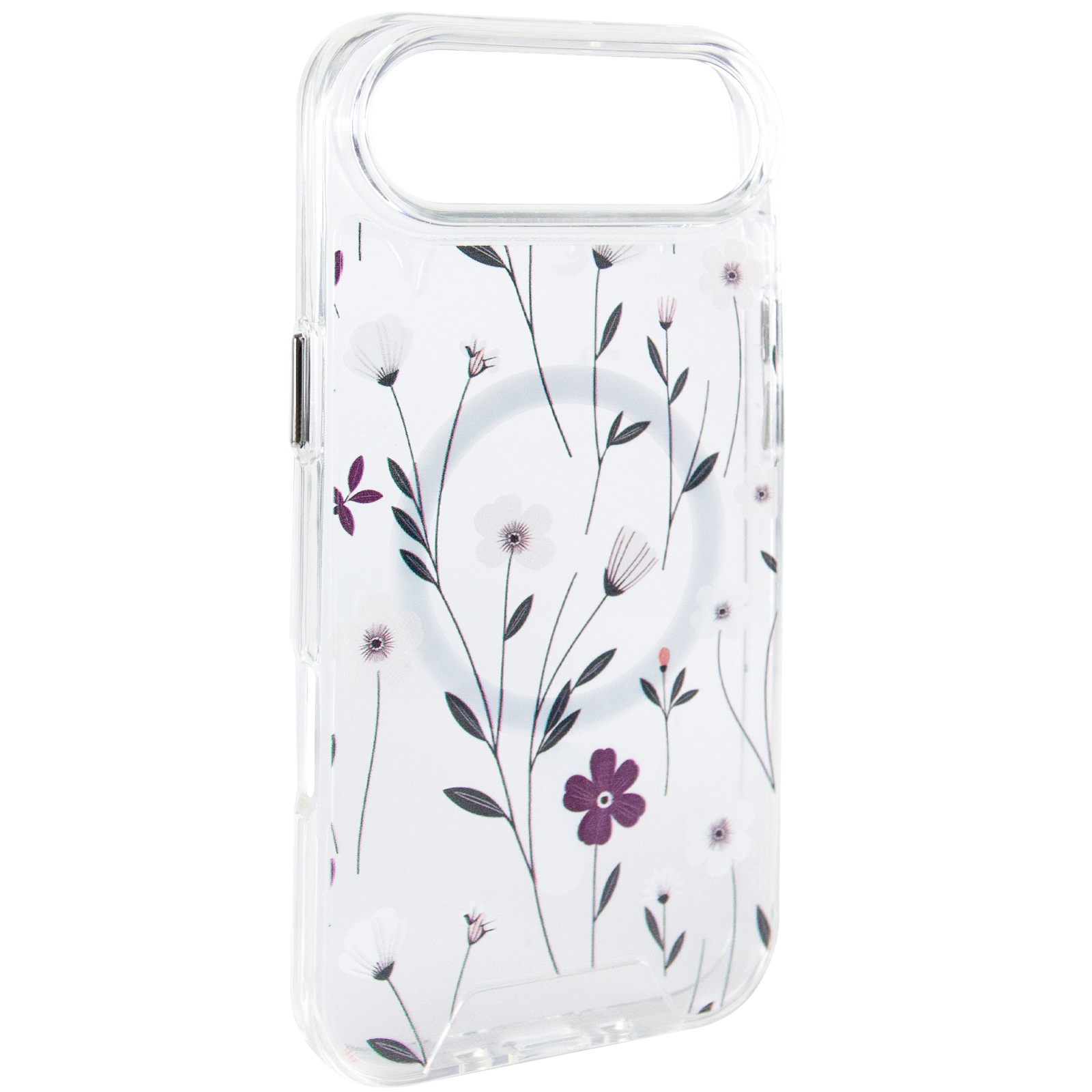 TPU+PC чохол Clear Garden with Magnetic Fit для Apple iPhone 17 Air (6.5"), Cherry Petal, TPU+PC, купити оптом з доставкою