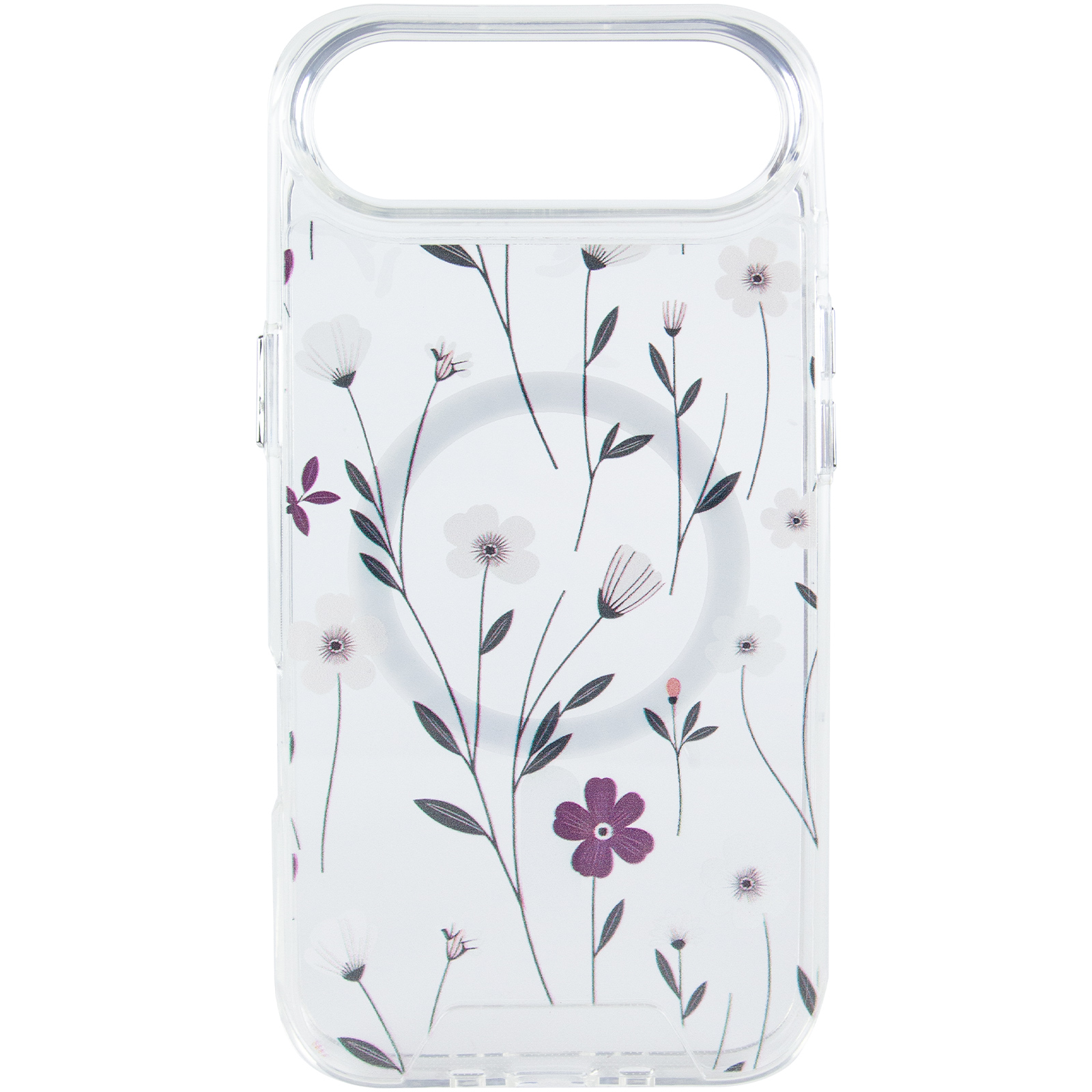TPU+PC чохол Clear Garden with Magnetic Fit для Apple iPhone 17 Air (6.5"), Cherry Petal 1, TPU+PC, купити оптом з доставкою