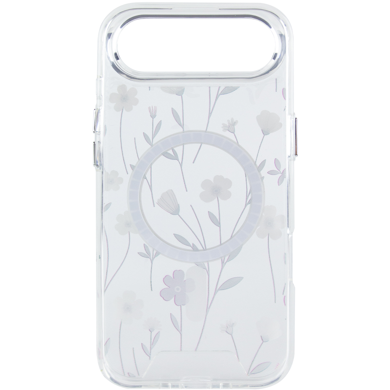 TPU+PC чохол Clear Garden with Magnetic Fit для Apple iPhone 17 Air (6.5"), Cherry Petal 2, TPU+PC, купити оптом з доставкою
