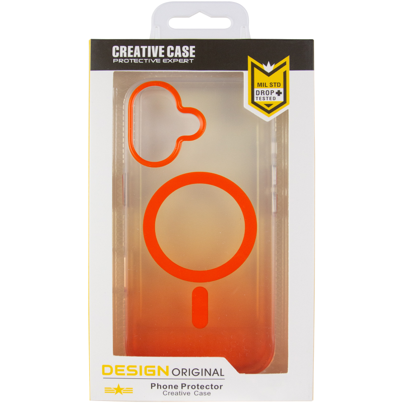Чохол TPU+PC Phantom with Magnetic Fit для Apple iPhone 17 (6.3"), Orange 1, TPU+PC, купити оптом з доставкою