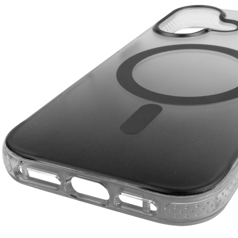 Чохол TPU+PC Phantom with Magnetic Fit для Apple iPhone 17 (6.3"), Black 4, TPU+PC, купити оптом з доставкою