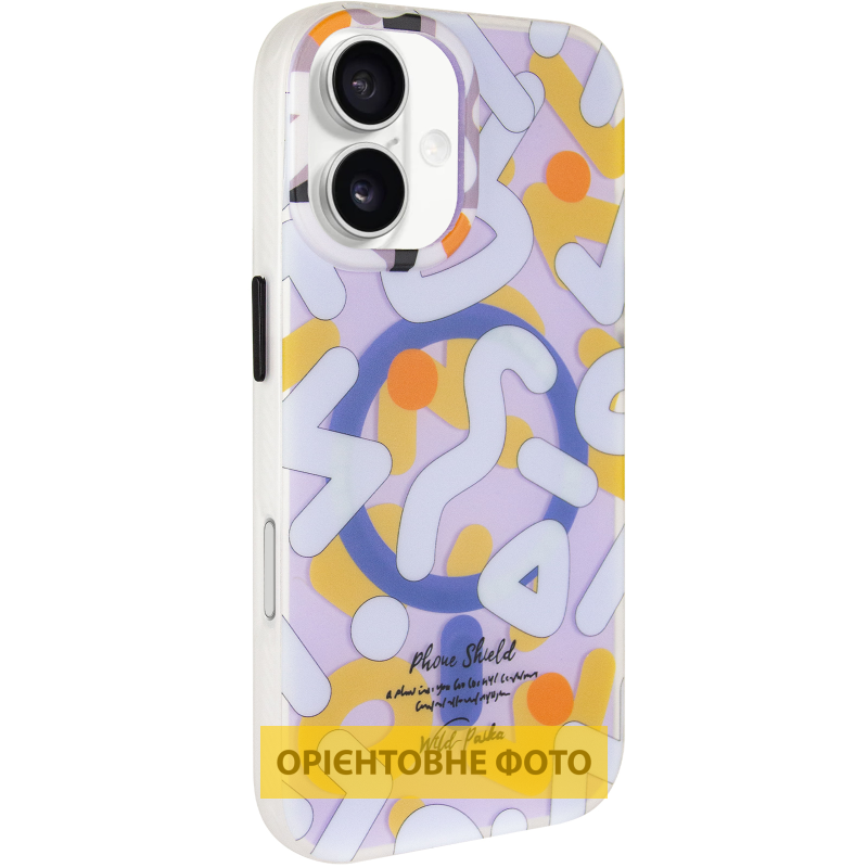 TPU чехол Pastel Chaos with Magnetic Fit для Apple iPhone 16 (6.1"), White, TPU, купить оптом с доставкой