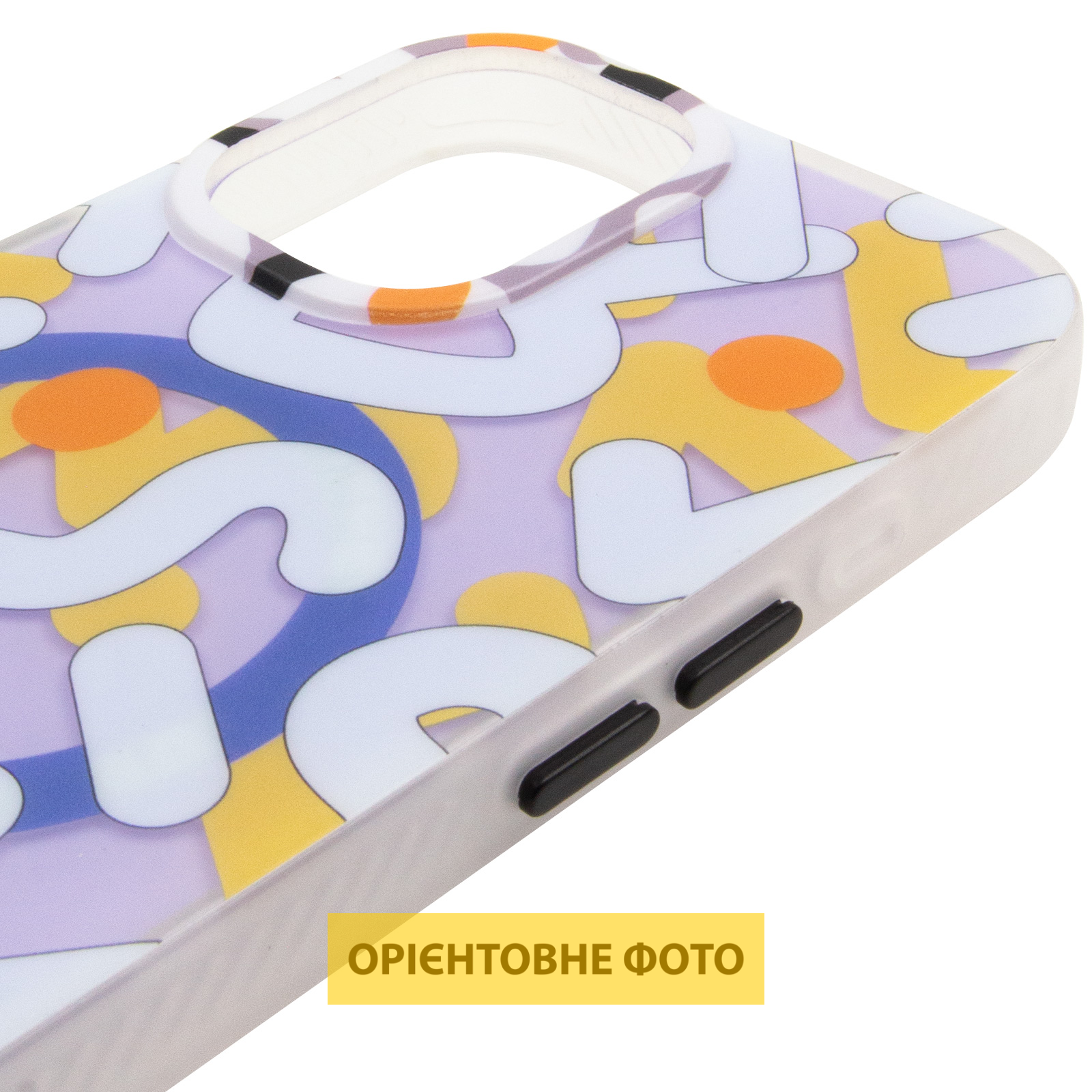 TPU чехол Pastel Chaos with Magnetic Fit для Apple iPhone 16 (6.1"), White 4, TPU, купить оптом с доставкой