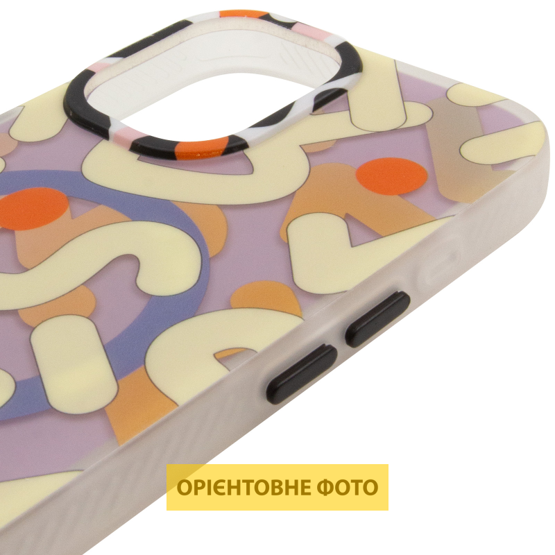 TPU чехол Pastel Chaos with Magnetic Fit для Apple iPhone 16 (6.1"), Biege 3, TPU, купить оптом с доставкой