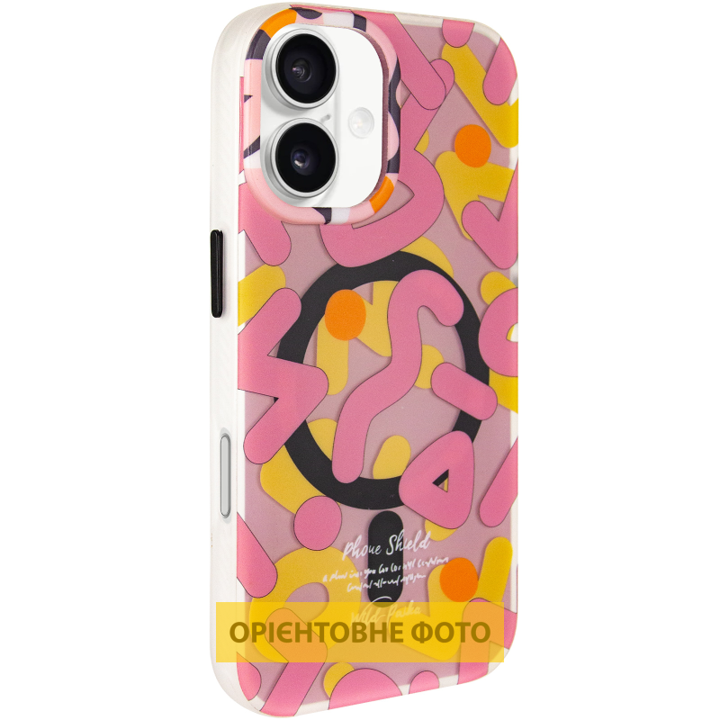 TPU чехол Pastel Chaos with Magnetic Fit для Apple iPhone 16 (6.1"), Pink, TPU, купить оптом с доставкой