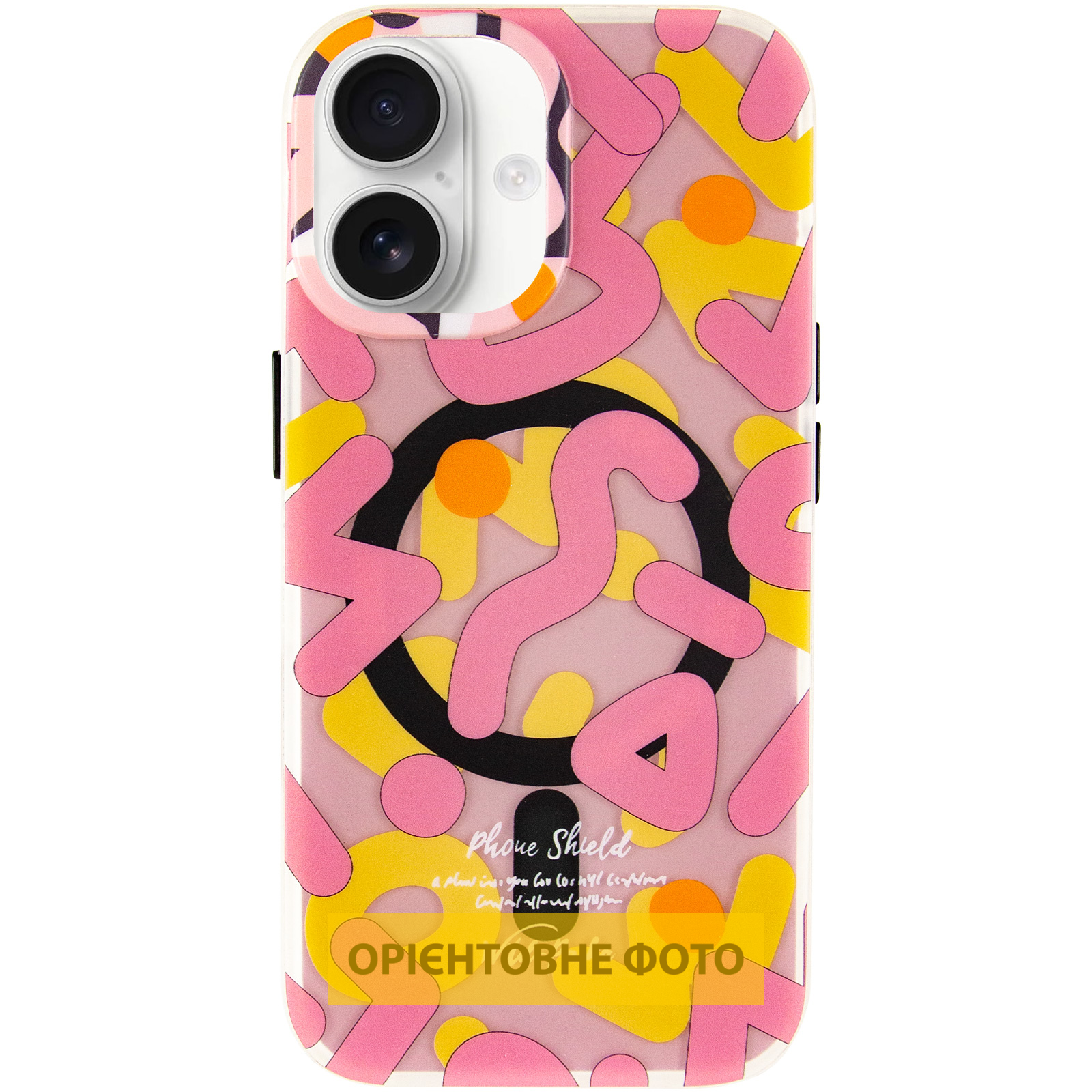 TPU чехол Pastel Chaos with Magnetic Fit для Apple iPhone 16 (6.1"), Pink 1, TPU, купить оптом с доставкой