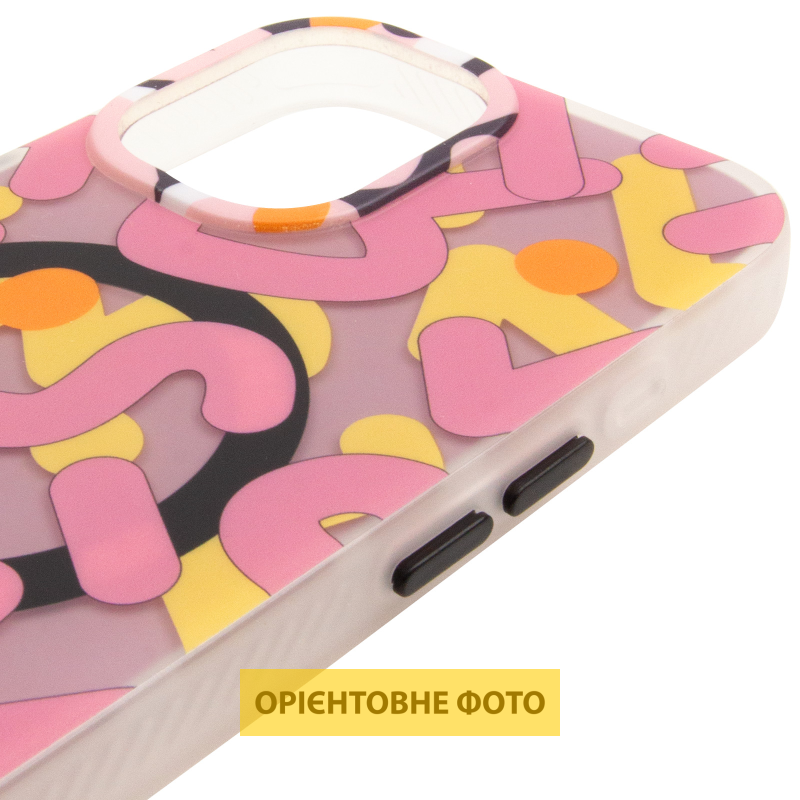TPU чехол Pastel Chaos with Magnetic Fit для Apple iPhone 16 (6.1"), Pink 3, TPU, купить оптом с доставкой
