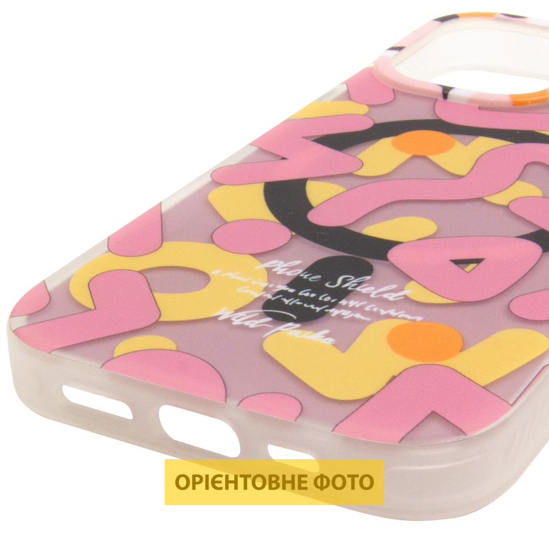 TPU чехол Pastel Chaos with Magnetic Fit для Apple iPhone 16 (6.1"), Pink 4, TPU, купить оптом с доставкой