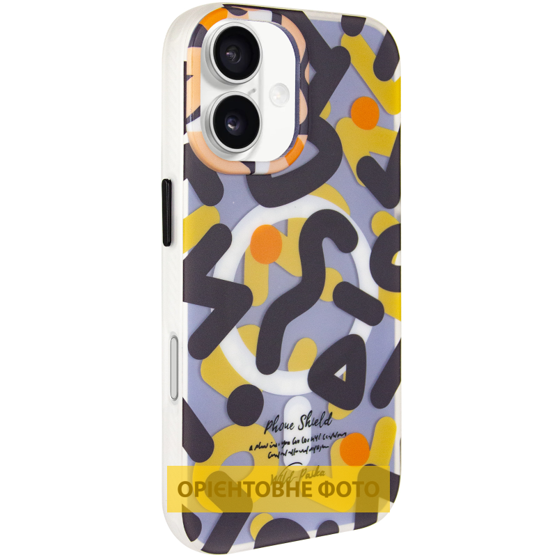 TPU чехол Pastel Chaos with Magnetic Fit для Apple iPhone 16 (6.1"), Black, TPU, купить оптом с доставкой