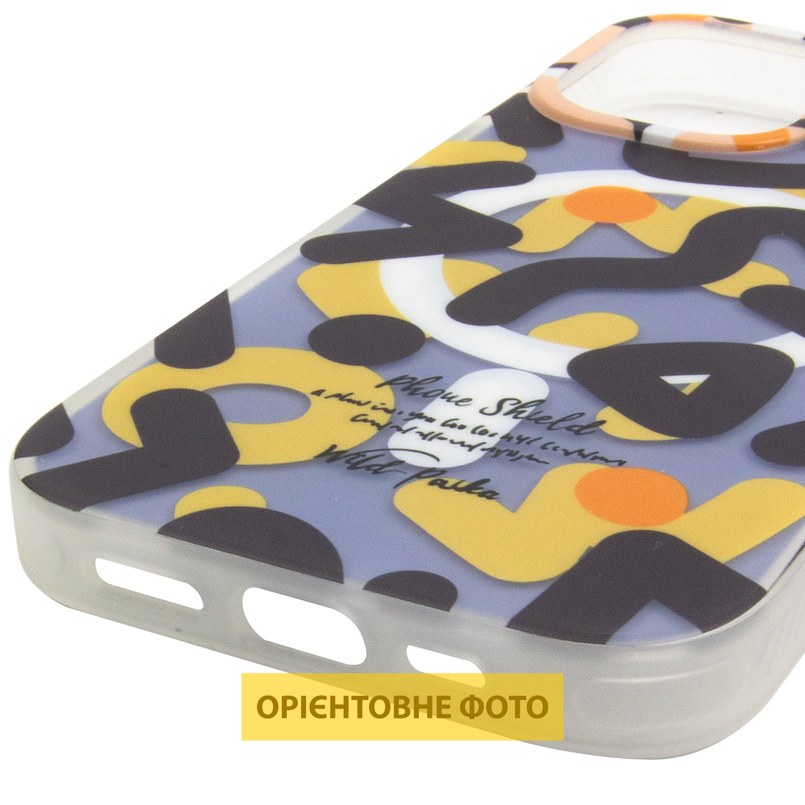 TPU чехол Pastel Chaos with Magnetic Fit для Apple iPhone 16 (6.1"), Black 4, TPU, купить оптом с доставкой