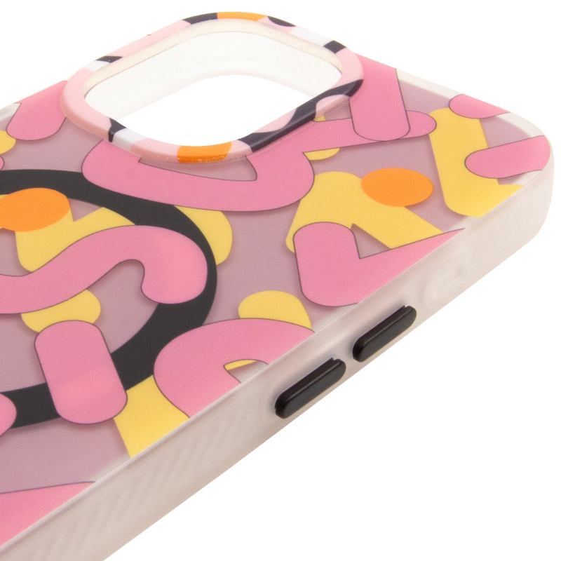 TPU чехол Pastel Chaos with Magnetic Fit для Apple iPhone 17 (6.3"), Pink 3, TPU, купить оптом с доставкой