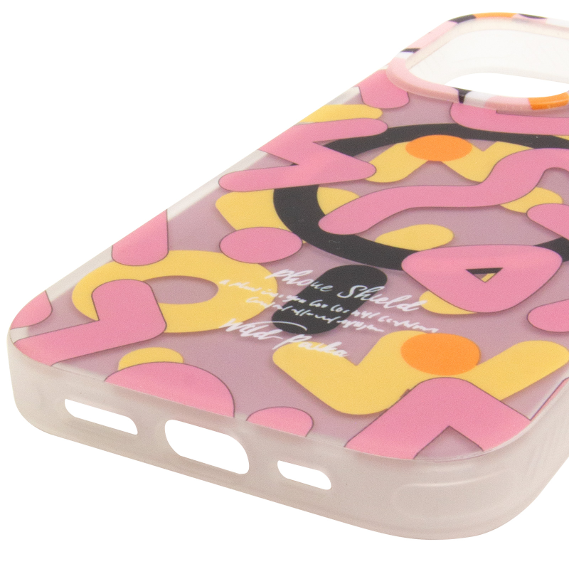 TPU чехол Pastel Chaos with Magnetic Fit для Apple iPhone 17 (6.3"), Pink 4, TPU, купить оптом с доставкой