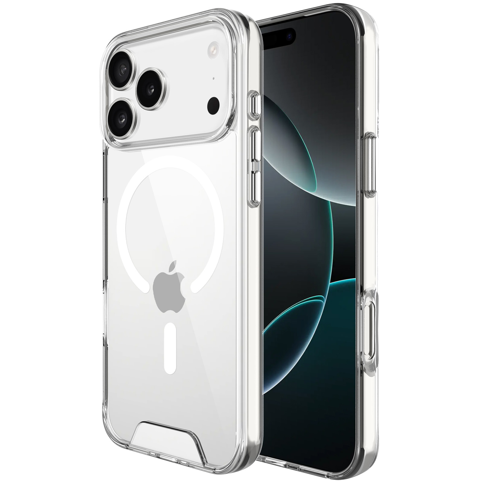 Чехол TPU Space Case with Magnetic Fit для Apple iPhone 17 Pro / 18 Pro (6.3"), Прозрачный 1, TPU, купить оптом с доставкой