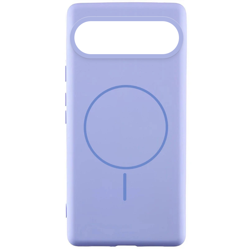 Чохол Silicone Cover Lakshmi (AA) with Magnetic Fit для Google Pixel 9 / 9 Pro, Бузковий / Dasheen, Силікон, купити оптом з доставкою