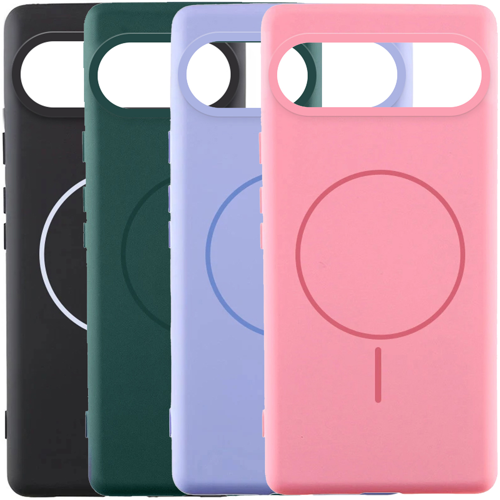 Чехол Silicone Cover Lakshmi (AA) with Magnetic Fit для Google Pixel 10 Pro XL, Силикон, купить оптом с доставкой