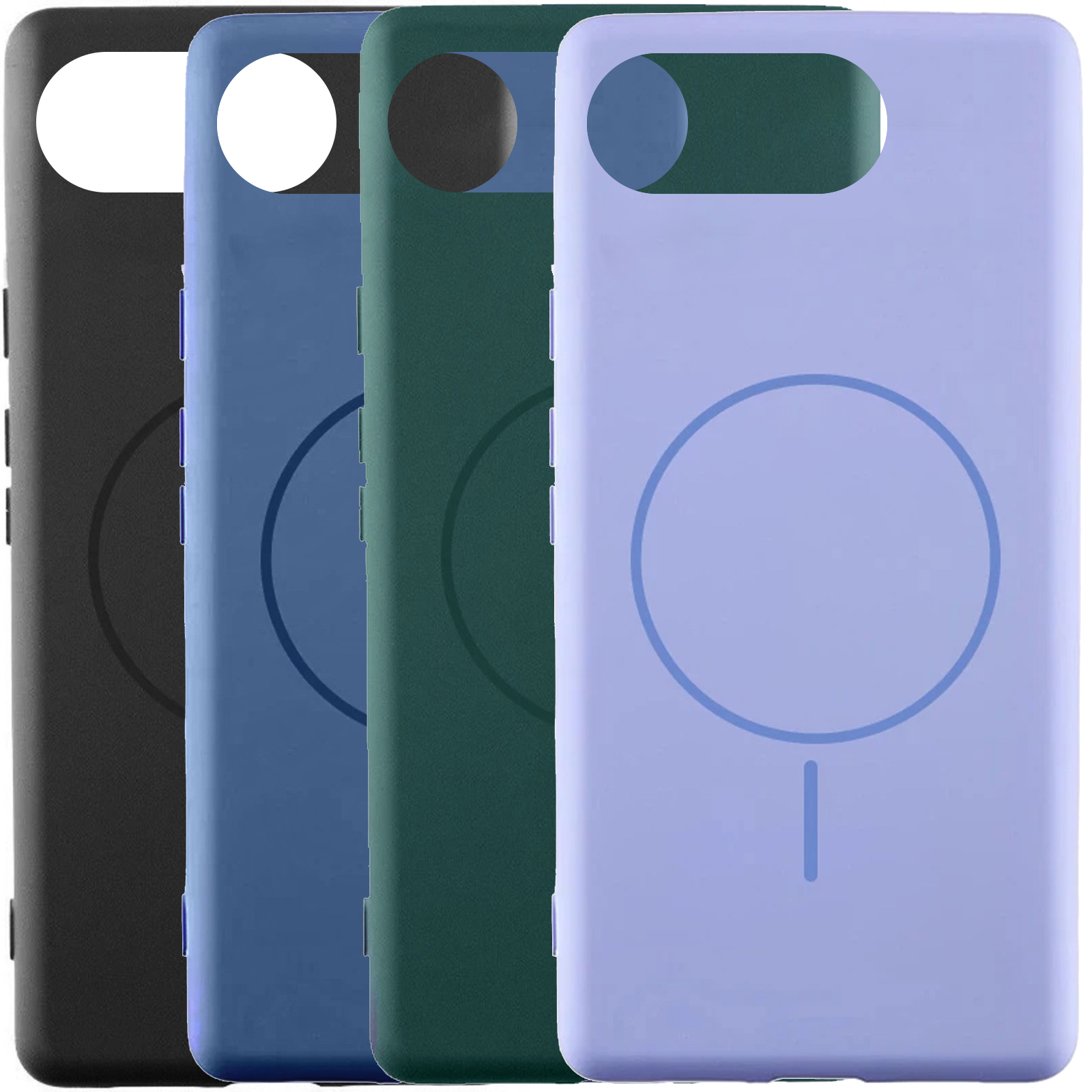 Чохол Silicone Cover Lakshmi (AA) with Magnetic Fit для Google Pixel 10a, Силікон, купити оптом з доставкою