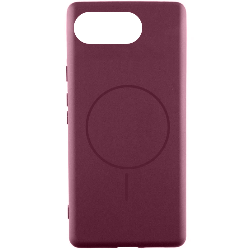 Чехол Silicone Cover Lakshmi (AA) with Magnetic Fit для Google Pixel 10a, Бордовый / Marsala, Силикон, купить оптом с доставкой