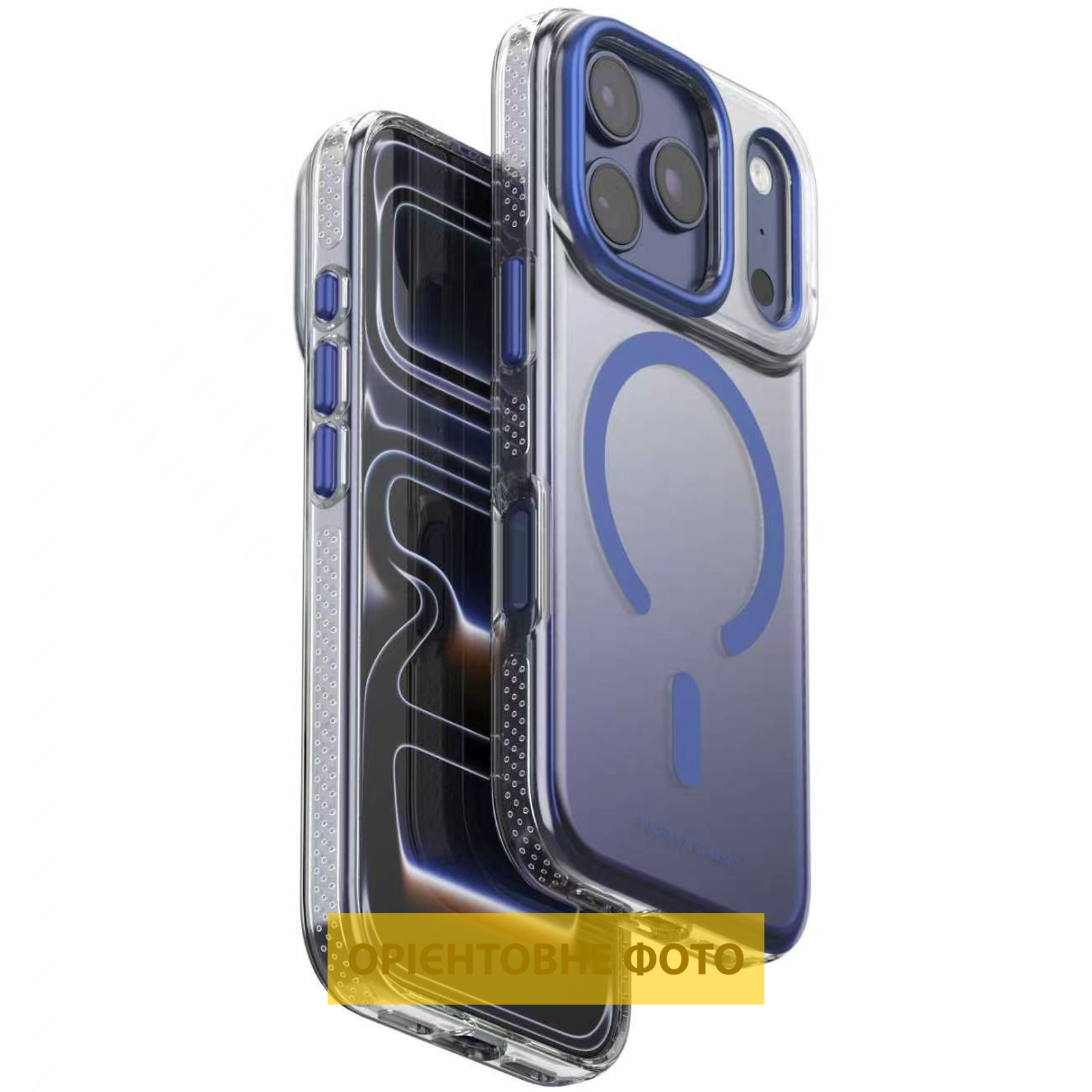 Чохол TPU+PC Puloka Resplendent with Magnetic Fit для Apple iPhone 15 (6.1"), Blue, TPU+PC, купити оптом з доставкою