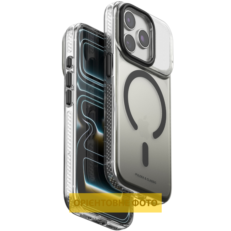 Чохол TPU+PC Puloka Resplendent with Magnetic Fit для Apple iPhone 16 (6.1"), Black, TPU+PC, купити оптом з доставкою