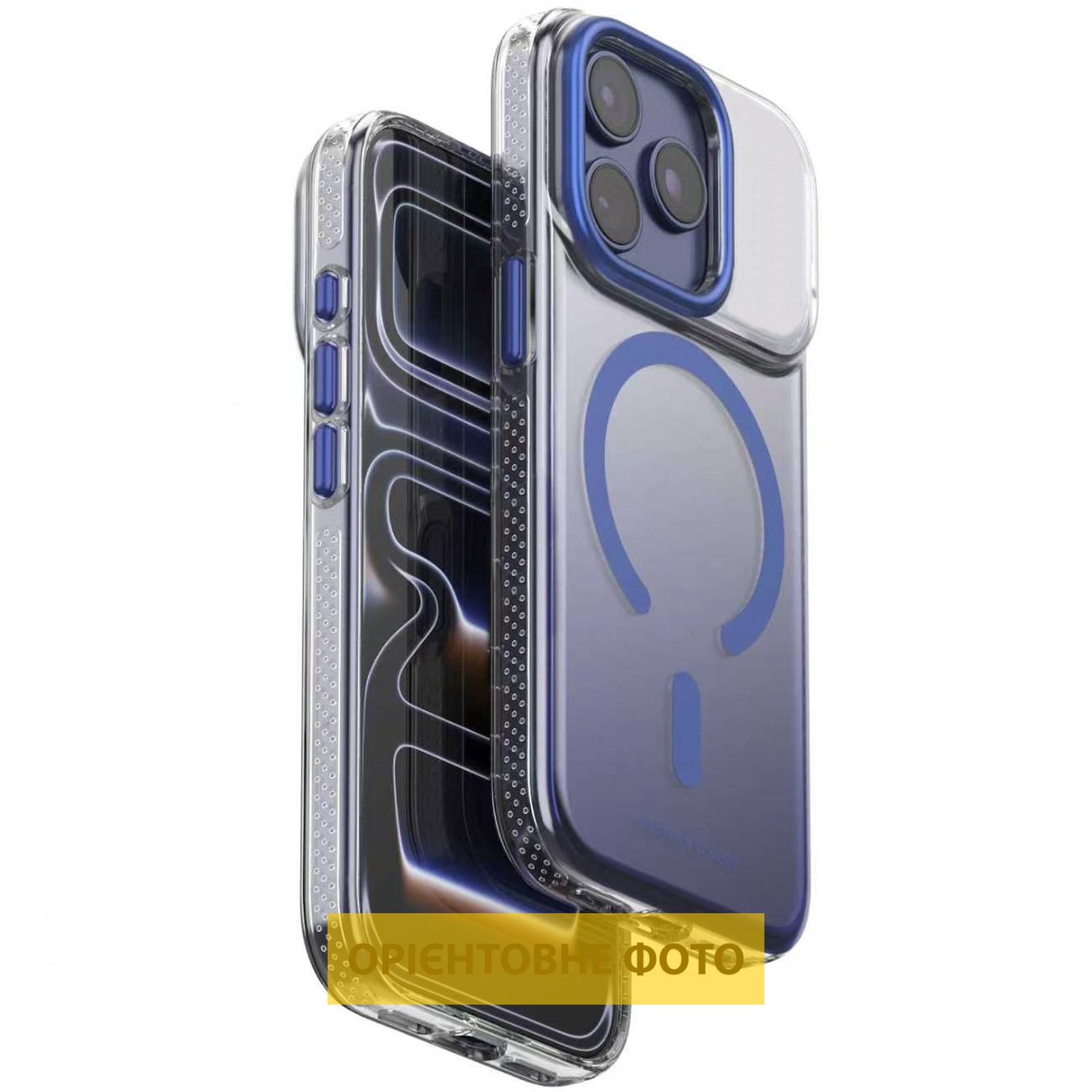 Чохол TPU+PC Puloka Resplendent with Magnetic Fit для Apple iPhone 16 (6.1"), Blue, TPU+PC, купити оптом з доставкою
