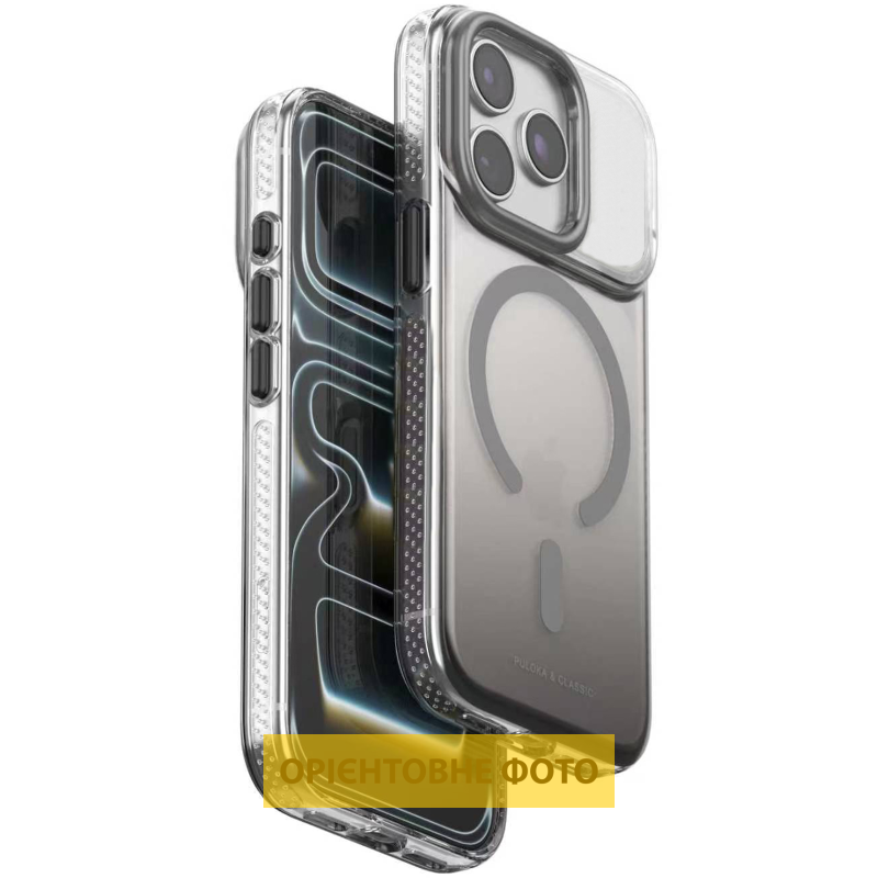 Чохол TPU+PC Puloka Resplendent with Magnetic Fit для Apple iPhone 16 (6.1"), Dark Grey, TPU+PC, купити оптом з доставкою