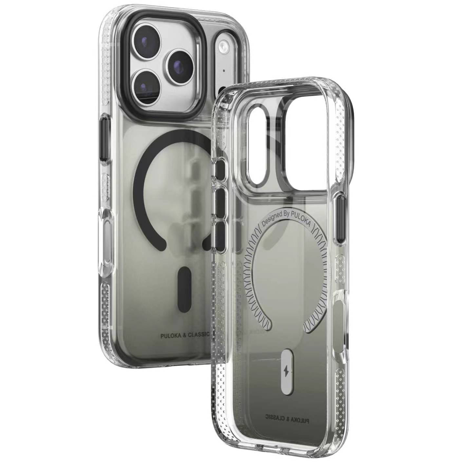 Чохол TPU+PC Puloka Resplendent with Magnetic Fit для Apple iPhone 17 Pro Max / 18 Pro Max (6.9"), Black 1, TPU+PC, купити оптом з доставкою