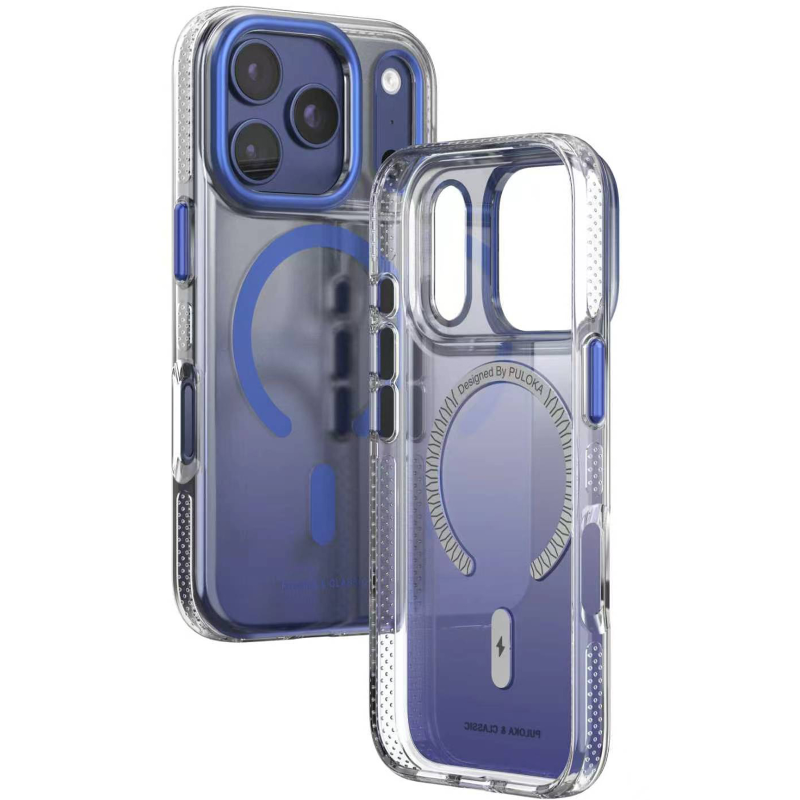 Чохол TPU+PC Puloka Resplendent with Magnetic Fit для Apple iPhone 17 Pro Max / 18 Pro Max (6.9"), Blue 1, TPU+PC, купити оптом з доставкою