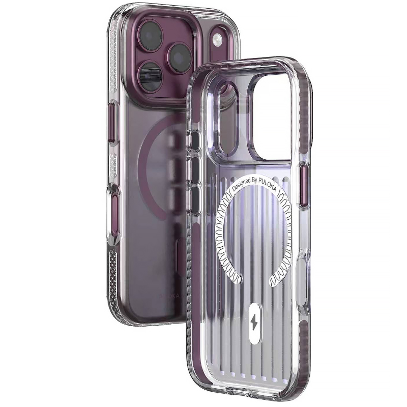 Чохол TPU+PC Puloka Resplendent with Magnetic Fit для Apple iPhone 17 Pro Max / 18 Pro Max (6.9"), Dark Cherry 1, TPU+PC, купити оптом з доставкою