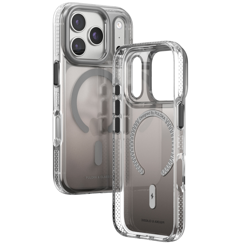 Чохол TPU+PC Puloka Resplendent with Magnetic Fit для Apple iPhone 17 Pro Max / 18 Pro Max (6.9"), Dark Grey 1, TPU+PC, купити оптом з доставкою