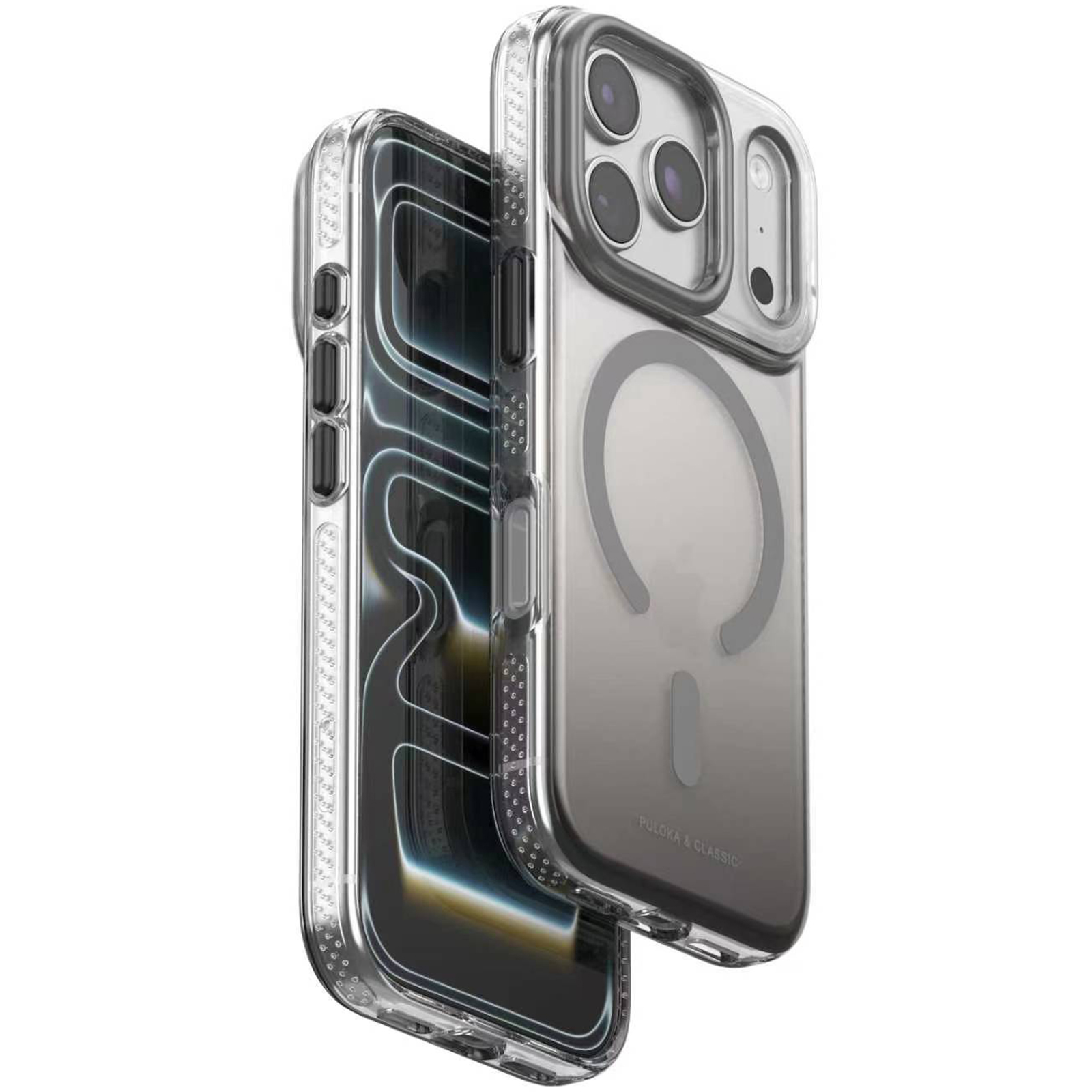 Чохол TPU+PC Puloka Resplendent with Magnetic Fit для Apple iPhone 17 Pro Max / 18 Pro Max (6.9"), Dark Grey, TPU+PC, купити оптом з доставкою