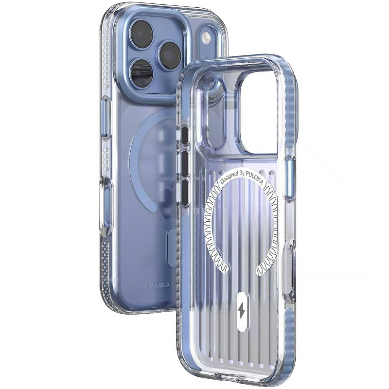 Чохол TPU+PC Puloka Resplendent with Magnetic Fit для Apple iPhone 17 Pro Max / 18 Pro Max (6.9"), Light Blue 1, TPU+PC, купити оптом з доставкою