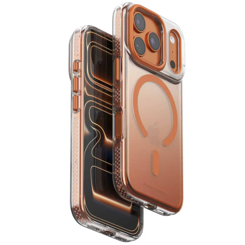 Чохол TPU+PC Puloka Resplendent with Magnetic Fit для Apple iPhone 17 Pro Max / 18 Pro Max (6.9"), Orange, TPU+PC, купити оптом з доставкою