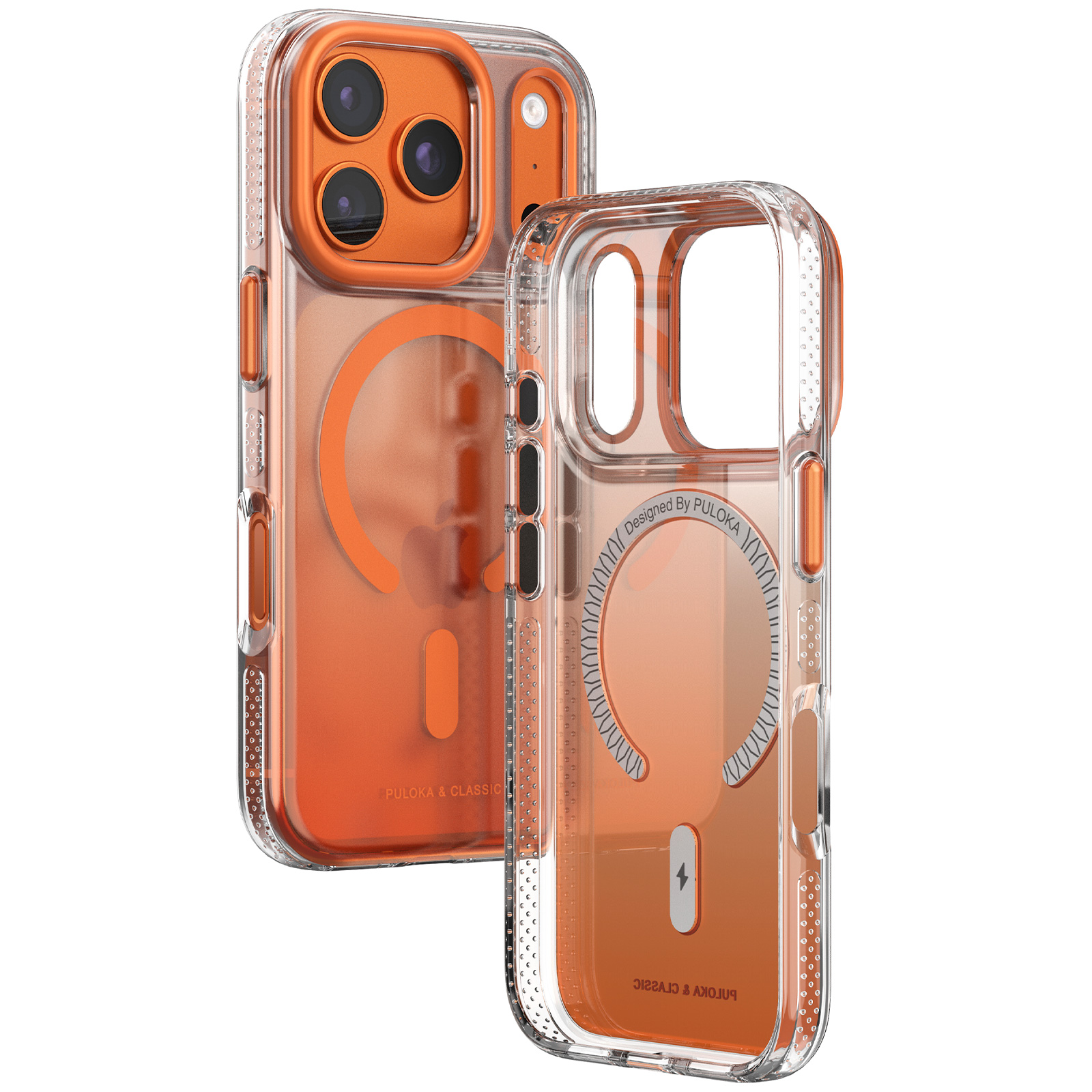 Чохол TPU+PC Puloka Resplendent with Magnetic Fit для Apple iPhone 17 Pro Max / 18 Pro Max (6.9"), Orange 1, TPU+PC, купити оптом з доставкою