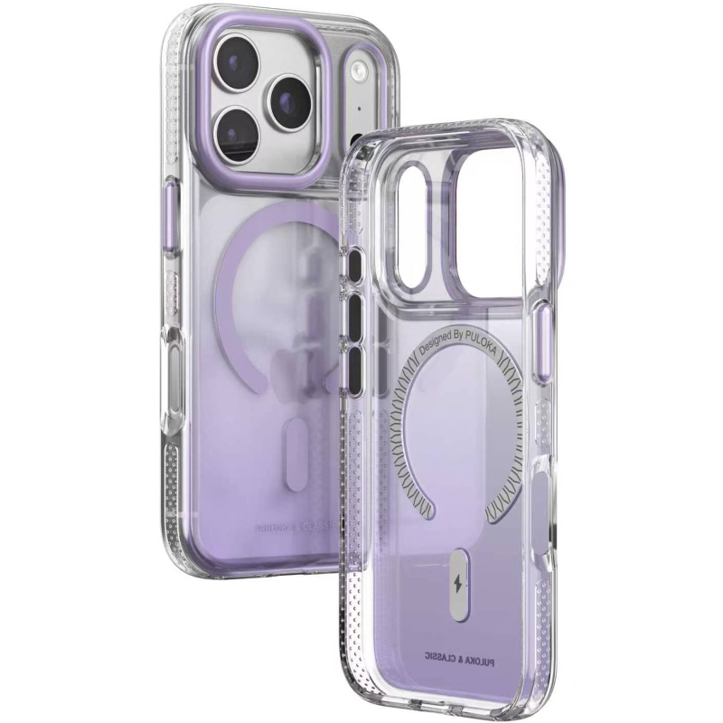 Чохол TPU+PC Puloka Resplendent with Magnetic Fit для Apple iPhone 17 Pro Max / 18 Pro Max (6.9"), Purple 1, TPU+PC, купити оптом з доставкою