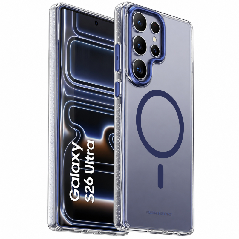 Чохол TPU+PC Puloka Resplendent with Magnetic Fit для Samsung Galaxy S26 Ultra, Blue, TPU+PC, купити оптом з доставкою
