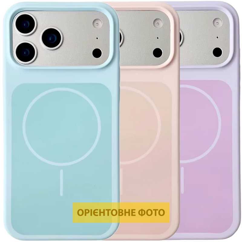Чехол Silk Duo Color (AA) NO LOGO with Magnetic Fit для Apple iPhone 17 (6.3"), Силикон, купить оптом с доставкой