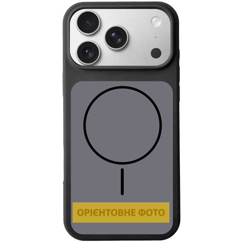 Чехол Silk Duo Color (AA) NO LOGO with Magnetic Fit для Apple iPhone 17 (6.3"), Black, Силикон, купить оптом с доставкой