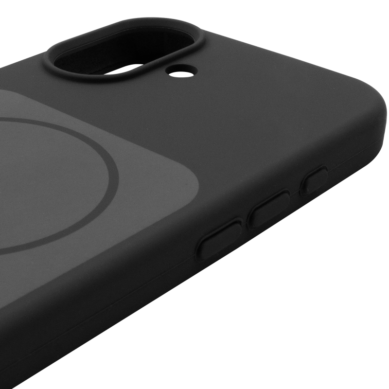 Чехол Silk Duo Color (AA) with Magnetic Fit для Apple iPhone 17 (6.3"), Black 4, Силикон, купить оптом с доставкой