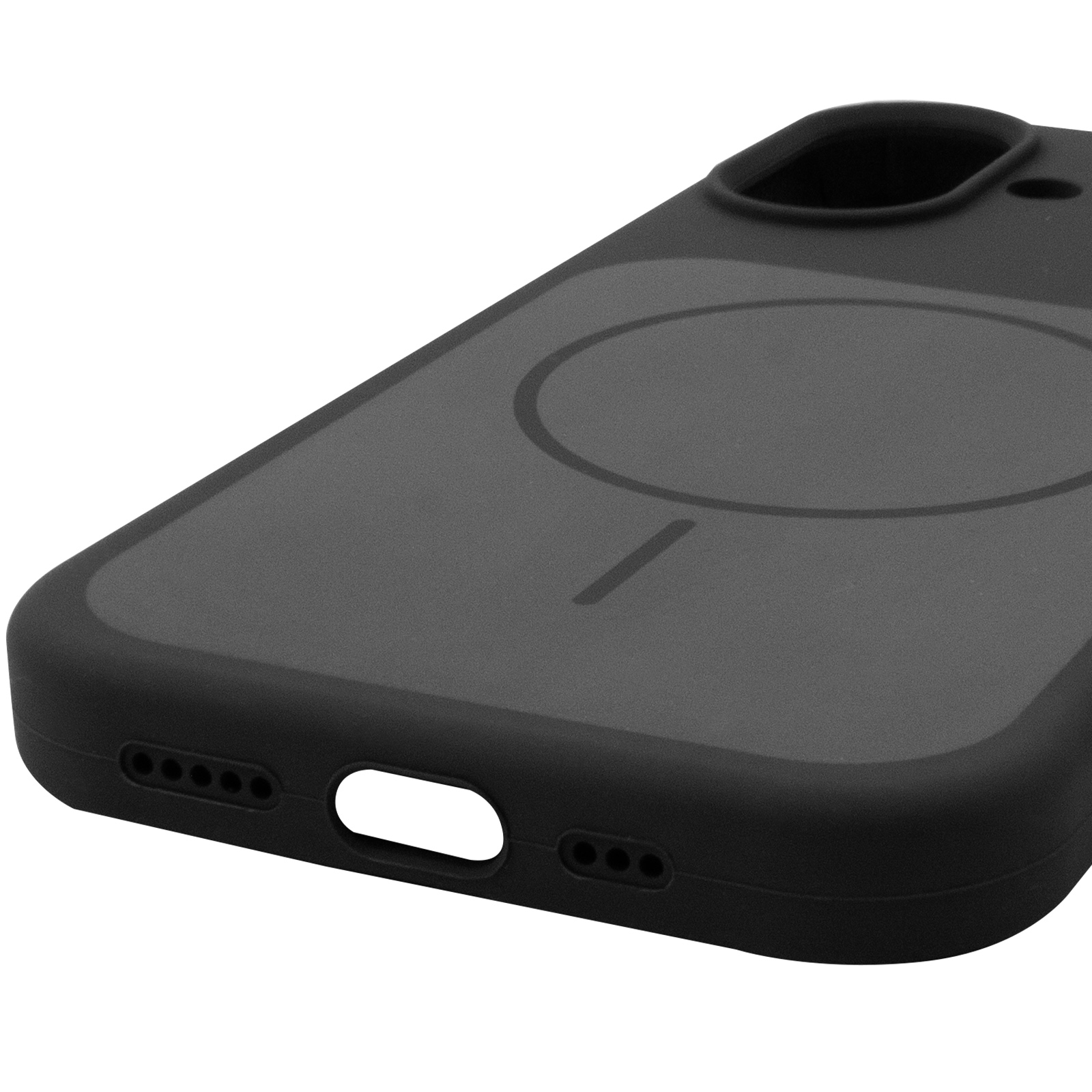 Чехол Silk Duo Color (AA) with Magnetic Fit для Apple iPhone 17 (6.3"), Black 5, Силикон, купить оптом с доставкой