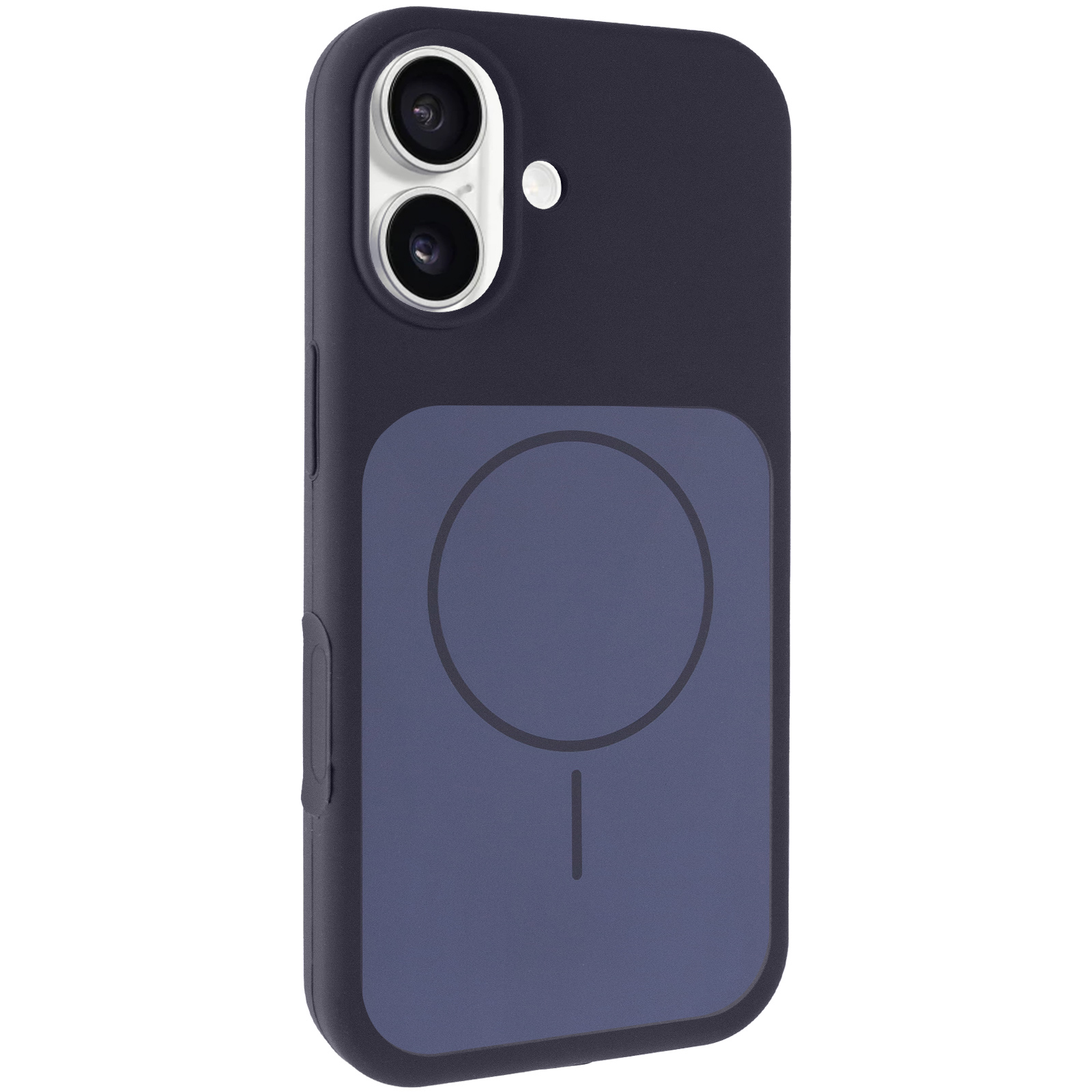 Чехол Silk Duo Color (AA) with Magnetic Fit для Apple iPhone 17 (6.3"), Midnight Blue, Силикон, купить оптом с доставкой