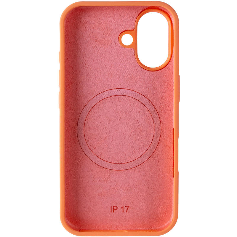 Чехол Silk Duo Color (AA) NO LOGO with Magnetic Fit для Apple iPhone 17 (6.3"), Orange 2, Силикон, купить оптом с доставкой